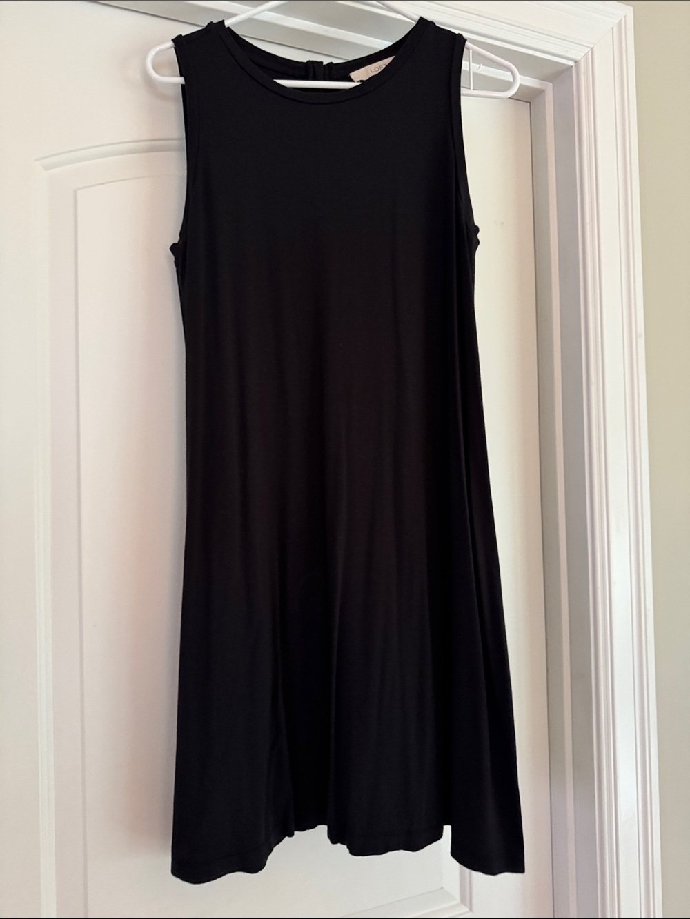 LOFT Black Sleeveless Mini Dress